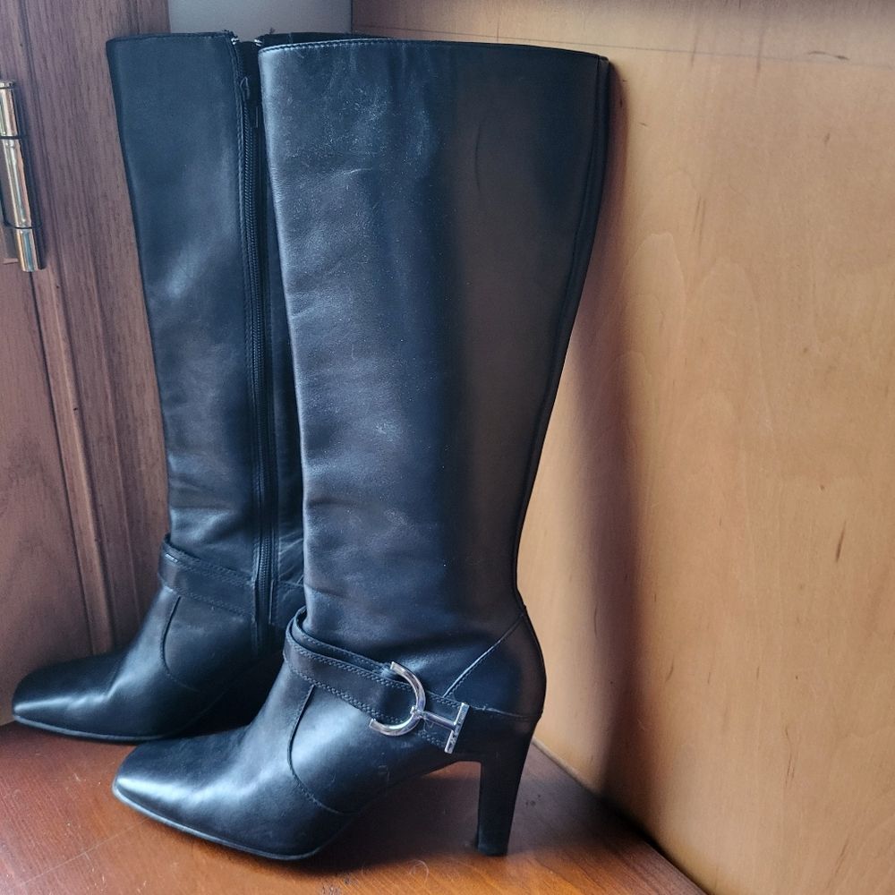 NEW Leather Boots by Anne Klein Size 9.5